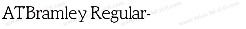 ATBramley Regular字体转换